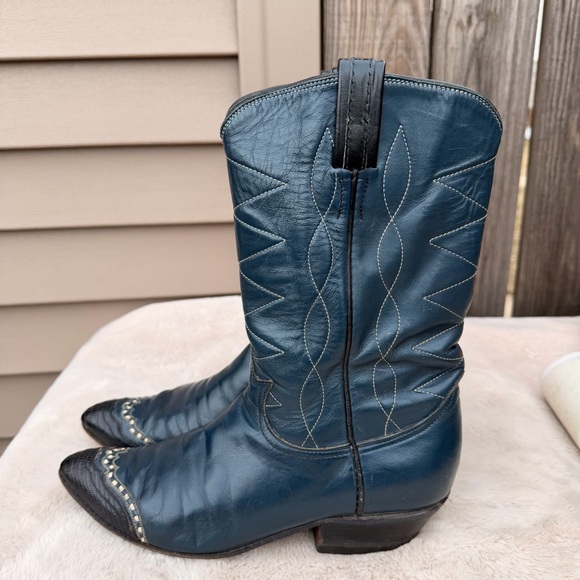Tony Lama Shoes - Vintage Tony Lama Cowboy Boots Size 7.5-8